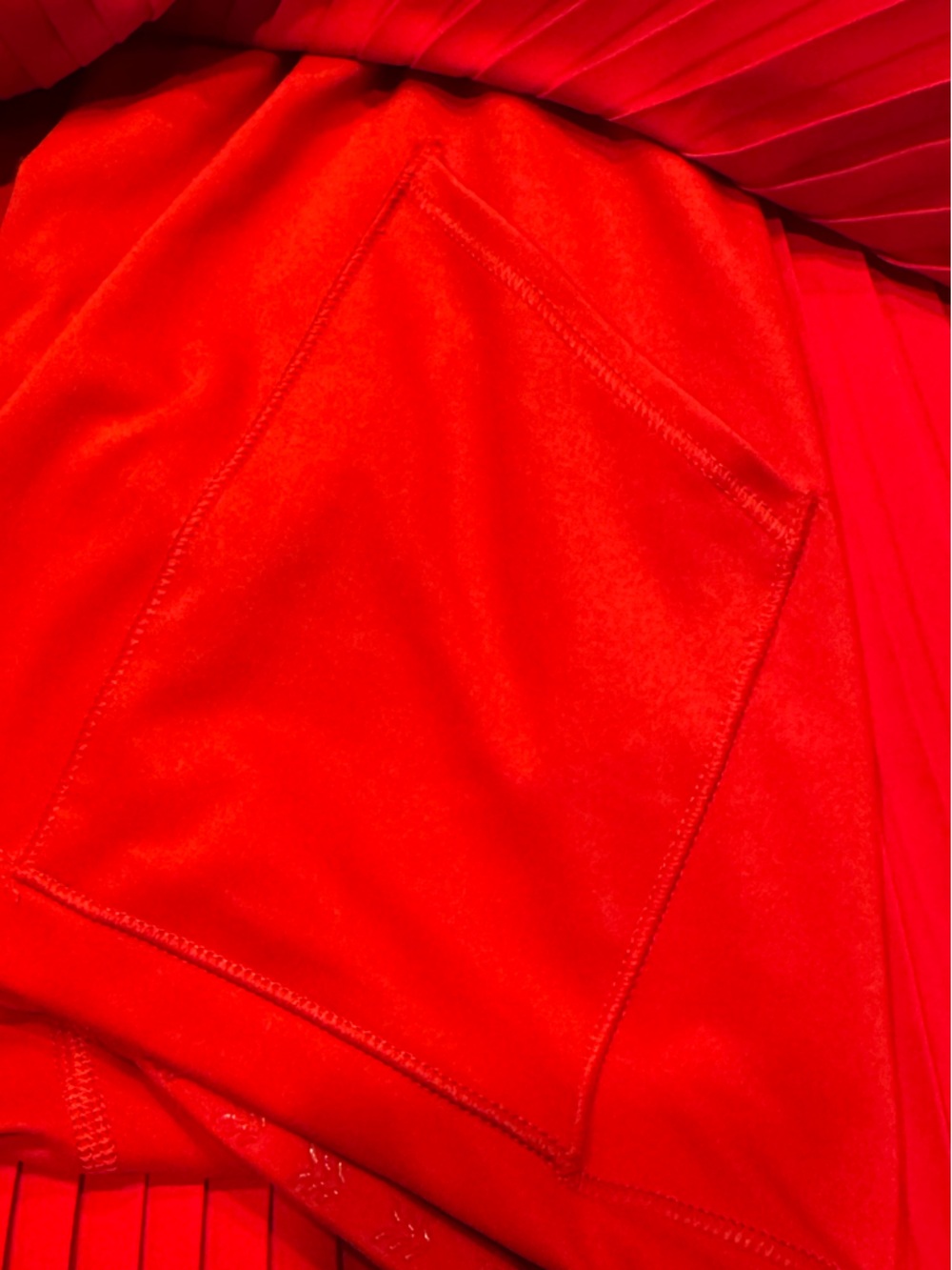 NWT AIl In Motion Red  Pleated Active Dress Sz: S - Picture 6 of 14